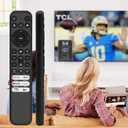 4 x Replacement Remote Control for TCL Google TV, RC813 Compatible with TCL QM8/QM7/Q7/Q6/Q5/S5/S4/S3 Series 4K UHD HDR LED QLED Smart TVs