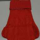 Malier Christmas Stocking for Dogs Cats, Knit White Dog Christmas Stocking, Paw Shape Pet Christmas Stocking Large Cat Stockings Hanging Stocking for Dogs Cats Pets (Red)