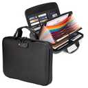 Calenzana Fireproof Document Boxes with TSA Lock, Upgraded 16 Pockets Fireproof＆Water Resistant File Organizer, Hard-Shell Safe Box for Important Certificates, Passport, Laptop