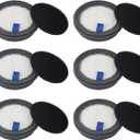 HEPA Filters & Sponge Filters Fit for Afoddon A200Pro/A200, ORFELD B08/C10A/C10G, NEQUARE S12, S25, S25Pro, S26 Series Cordless Vacuum Cleaner (6 Pack HEPA Filters & 6 Packs Sponge Filters)