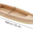 BESPORTBLE Unfinished Wooden Boat Model 9.84X1.96X0.78 Inch Lightweight Desktop Boat Ornament for Home Office Decor and DIY Craft