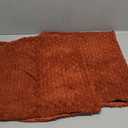 Kevin Textile Fall Soft Velvet Solid Square Decorative Cushion Cover Handmade Pillowcase with Hidden Zipper for Seasonal Autumn 2 Packs 18x18 Inch Burnt Brick