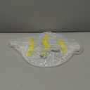 Clear Round Acrylic Side Table for Small Spaces, 11.81" L x 11.81" W x 19.82" H, 2 Tier Small Modern Drink End Table Nightstand, Minimalist Bedside Table for Living Room, Bedroom, Bathroom