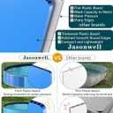 Jasonwell Foldable Dog Pool Collapsible Hard Plastic Dog Swimming Pool Portable Kiddie Pool Pet Pool Doggie Wading Pool Bath Tub for Puppy Small Medium Large Dogs Cats and Kids 97"