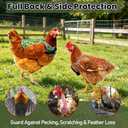 KUNAL 4 Pcs Chicken Saddles for Hens,Chicken Aprons for Hens with Adjustable Strap,Durable Anti-Pecking Design for Feather Loss & Back Protection,Suitable for Chickens,Ducks,and Geese