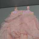 9 Pcs Halloween Pink Witch Costume for Girls Sequins Mesh Princess Dress with Accessories 5-6Y