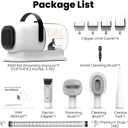 FIXR Dog Grooming Vacuum, All-in-One Pet Grooming Kit with Hair Clipper & Shedding Brush, Low Noise 12,000Pa Dog Hair Remover Vacuum, Pet Groomer Set with Cleaning Brushes, PG01