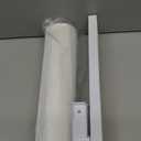 CHICOLOGY Panel Track Blinds for Sliding Glass Doors, 4 Panel Sliding Panels, Adjustable Track 46-86" W, Trimmable Height Up to 96" H, Light Filtering Privacy Room Divider, Chalk White