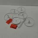 LASZOLA 5 Tier White Earring Holder Organizer Tree Women Display Storage for Stud and Hoop, Large Cool Rotating Clip Stand for Pierced and Dangle Earring, Vertical Metal Tower Carousel with 400 Holes White