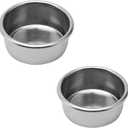 Stainless Steel Filter,Coffee Machine Accessories,UltraFine filtration Basket, Double Cup Coffe Strainer, Forcing Multihole leach Strainerfor Espresso Maker, Home Office