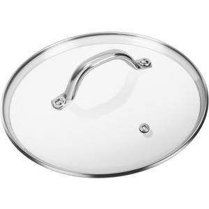 9.1 InchTempered Glass Lid Replacement for Instant Pot 6 Quart, Electric Pressure Cooker Pot Lid Accessories, Slow Crock Cooking Pot Lid Mit Stainless Steel Handle and Rim