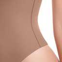 HeyNuts Women's Ultra Soft High Neck Sleeveless Bodysuit, Racerback High Cut Thong Double Lined Sexy Tummy Control Tank Tops Bodysuit Leotard Clothing Wheat, Size: M