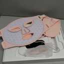 INIA Red Light Therapy Mask for Face  4 Light Modes with 850nm NIR, Red & Blue LED Light Therapy, 2600mAh Rechargeable LED Face Mask for Radiant Glow at Home, Pink