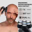 2026 New Upgrade Magnetic Head Shavers for Bald Men, Electric Razor for Men, Mens Shaving with Nose Hair Sideburns Trimmer, LED,Travle Lock