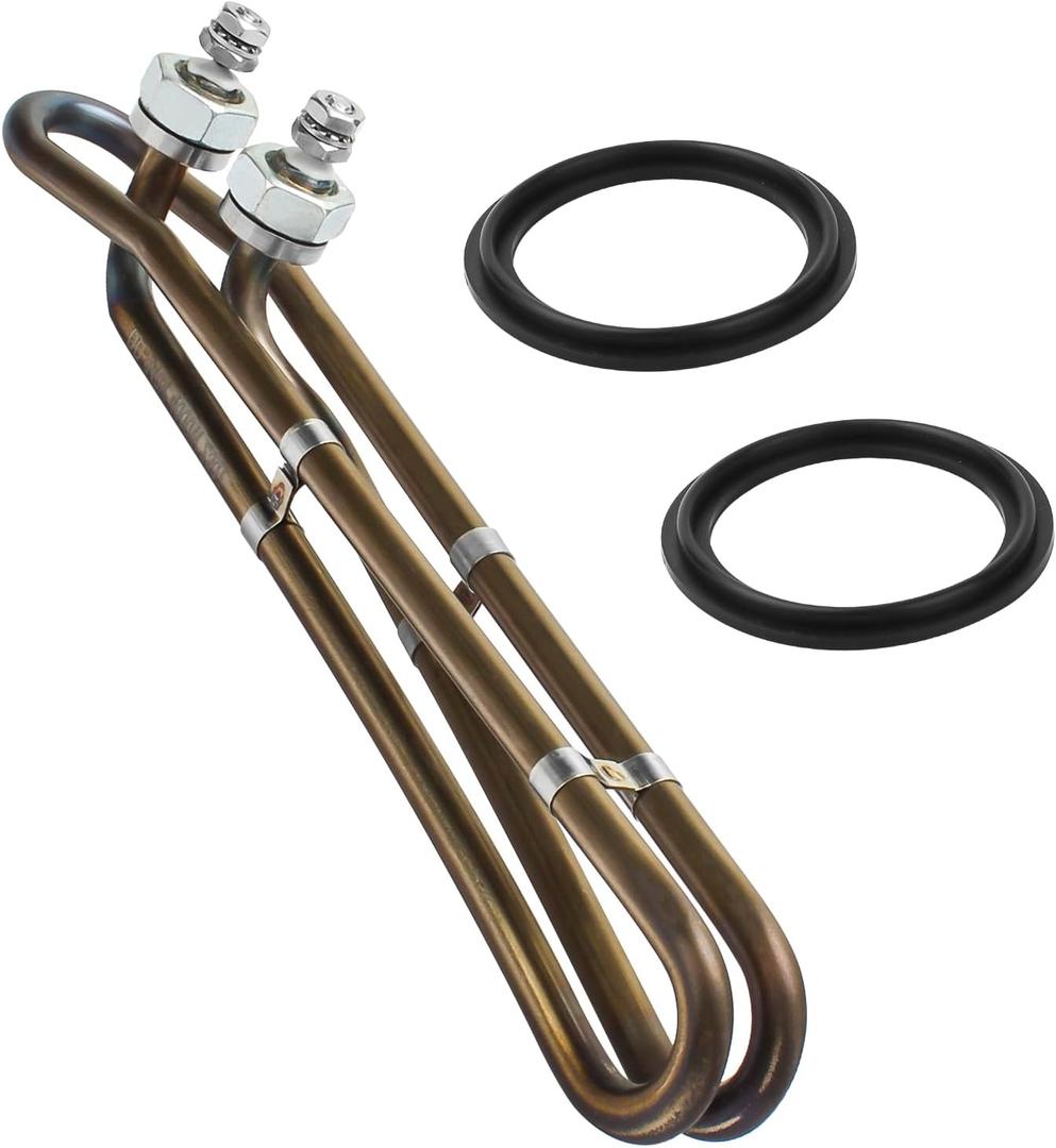 Ximoon Flo-Thru Hot Tub Heater Element 4KW 240V with Mounting Hardware Replacement for Balboa Spa Heater Element Hot Tub, Applicable in Spas Electric Heaters Or Swimming Pools (10 inch) (4000W)