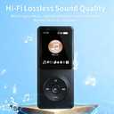 128GB MP3 Player with Bluetooth - Portable Music Player for Kids - with Built-in HD Speaker, Voice Recorder, HiFi Sound, E-Book (Included Earphones)