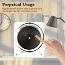 Acrylic Calendar 2026, Creative Modern Minimalist Style Rotating Disc Perpetual Desk Calendar, Acrylic Calendar Desktop Decoration for Women, Home Office Decor Shelf Decoration, Reusable Annually (White)