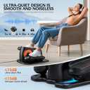 DUREXO Under Desk Elliptical, Leg Exerciser While Sitting for Seniors, Quiet Portable Electric Seated Pedal Exerciser with Remote Control and 12 Adjustable Speeds for Home Office