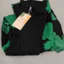 BTFBM Womens Floral Maxi Dress Fall 2025 Casual Crewneck Long Sleeve Ruffle Flowy Cocktail Wedding Guest Dresses (Medium, Big Floral Green)