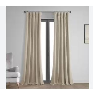 Blackout Curtains 2 Panel 50" x 108" Light Brown