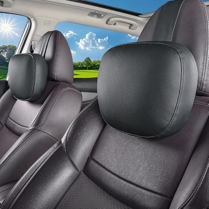 1p Car Neck Pillow for Driving,Car Seat Headrest,with Neck Support Universal for Most Cars SUV Sedan (Black)