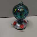 Hummingbird Feeders 32OZ Glass Hummingbird Feeder with Ant Moat, Yard Porch Decor (Teal Blue)