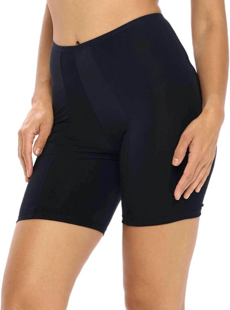 Undersummers Classic Shortlette, Thigh Anti Chafing Shorts Women Slip Shorts for Women Under Dress, Undergarments for Dresses (2X, Black)