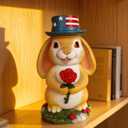 Desktop Decorative Bunny Home Decor Statues Infuse Warmth and affection into The Home Rabbit Statue - Resin Outdoor Decor for Yard, Ornaments Gift for Garden Lovers