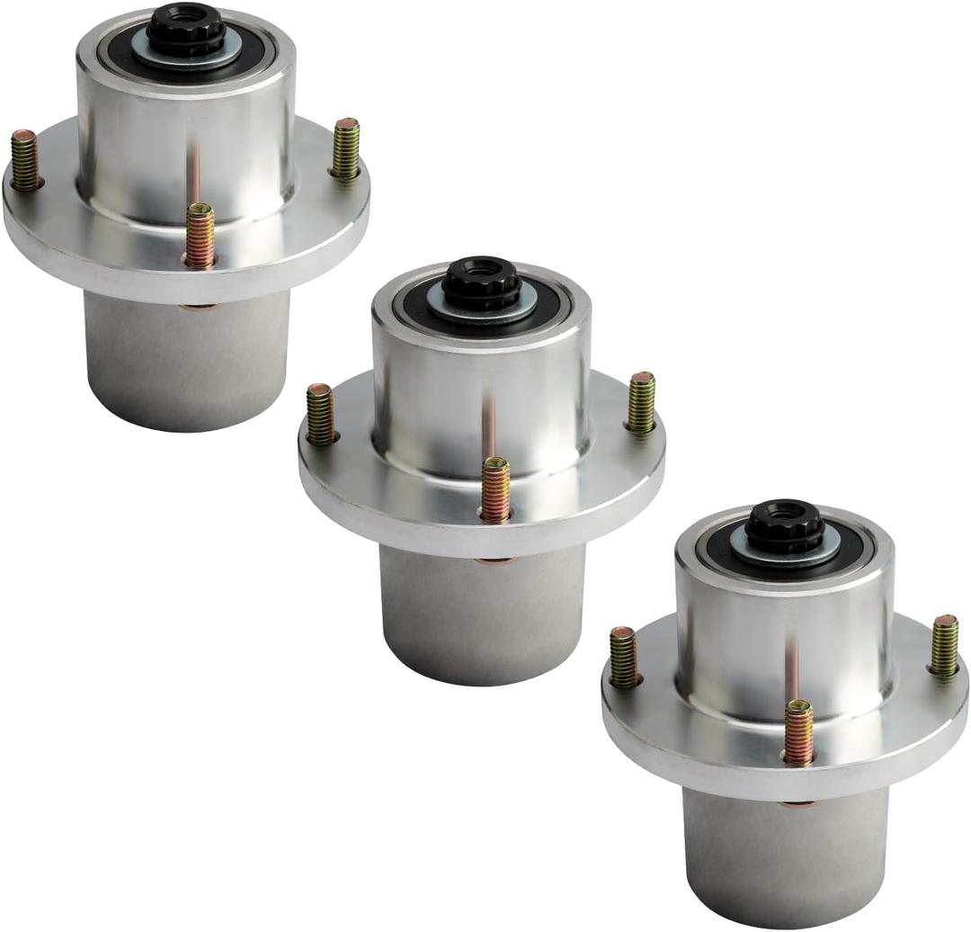 3 PCS Lawn Mower Deck Blade Spindle Assembly Compatible with Hustler Fastrak SD SDX Raptor SDX 48" 54" 60" Mower Replace# 125981 605380
