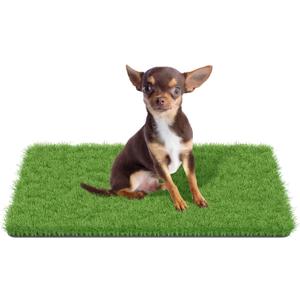 MAYSHINE Fake Grass for Dogs, Artificial Turf Grass Indoor Outdoor, Mat for Dogs Soft Blades, Cesped Artificial for Patios, Dog Astro Turf for Balcony, Quick Clean, Easy Rinse Patio Rug, 29.5"x17" (Green)