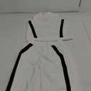 XIEERDUO Two Piece Sets for Women Summer Outfits Travel Mock Neck Lounge Sets Wide Leg Pants Beach Vacation Clothes S, White+black