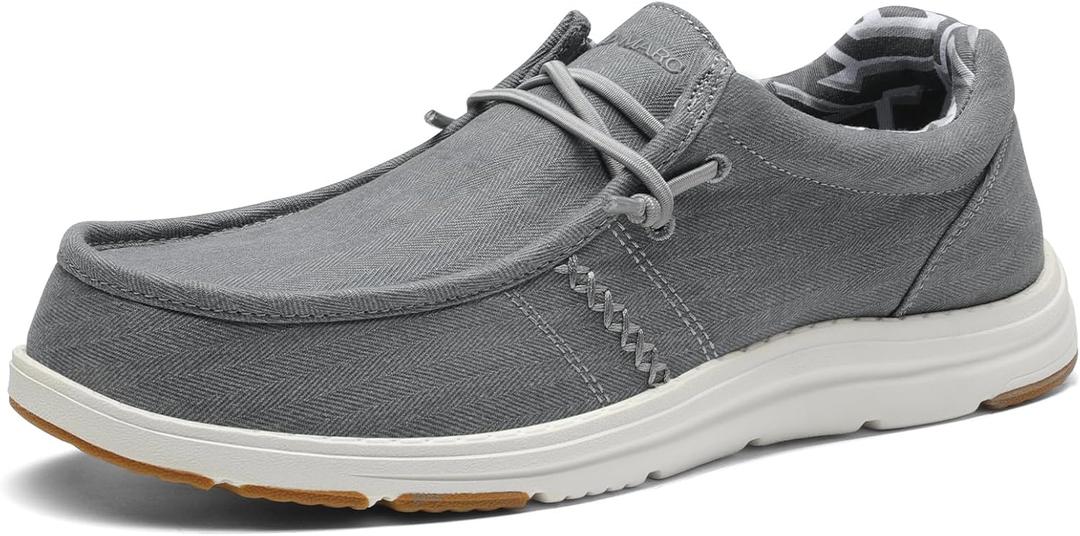 Bruno Marc Men's Casual Slip-on Loafers Stretch Shoes 1.0 (Grey-arch-support) 
10.5