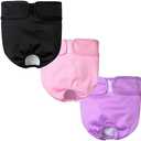 Dog Diapers Female Puppy Diapers, Highly Absorbent Dog Heat Panties Reusable, Durable Dog Sanitary Panties for Girls Medium, Upgrade Extra Large Female Doggie Diapers, Large