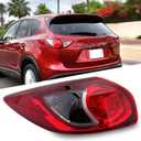 Left Driver Side Tail Light Assembly Compatible With 2013 2014 2015 2016 Mazda CX-5 with Bulb KD3351160D MA2804111
