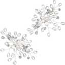 NUOBESTY Pearl Shoe Buckle, DIY Shoe Buckle Rhinestones Crystal Clips Fashion Clips DIY Decoration for Women Bride Wedding Supplies 1 Pair