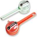 2 x 2-Piece Vegetable Peeler Set - Stainless Steel Potato Peeler and Fruit Peeler, Ideal for Kitchen Use, Apple Peeler, Carrot Peeler, Orange Peeler with Comfortable Grip