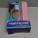 GOQOTOMO Flower Heating Pad for Back Pain Relief- 12" x 24"12 Heat Levels, 8 Timers Stay on, Machine Washable -F1224 (Pink)
