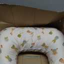 Boppy Nursing Pillow - Firm, Ergonomic U-Shaped Bottle and Breastfeeding Pillow with High Lift for Comfort and Support, Spacious Surface - Tan Happy Houseplants