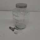 FineDine Glass Drink Dispenser for Fridge - 1 Gallon Water, Laundry Detergent, Juice or Beverage Dispenser for Parties with Spigot - Serveware for BBQ, Picnic, Pool Party and Social Events