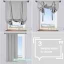 DONREN Light Grey Balloon Roman Blind - Window Tie Up Shades for Campers/Bathroom Window/Thanksgiving (1 Piece 34 W by 63 L)