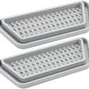 WNYT 1 Pack Refrigerator Drip Tray, Silicone Spills Water Catcher, for GE, Whirlpool, Samsung Water Dispenser Pan, Grey