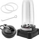 Anbige New Extractor Blade with 32oz cup and lid, Compatible with Ninja Blender BL660W/BL660/BL740/BL770/BL771/BL773CO/780
