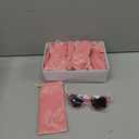 Sparkle and Bash Set of 12 Bachelorette Sunglasses for Bridal Shower, Bridesmaids Gifts for I Do Crew, Bachelorette Party Favors, Engagement Celebration, Wedding, Velvet Pouch Included (Pink)