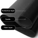 YSAGi Non-Slip Leather Desk Pad L Size, Waterproof Laptop Computer Desk Keyboard Mat, Table Protector Blotter Mat, Large Mouse Pad for Office/Work/Home/Decor(Black, 35.4" x 17")