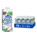 Vita Coco Organic Coconut Water, Extra Coconut | More "Coconutty Flavor" | Hydrating Electrolytes | Vital Nutrients | 11.1 Fl Oz (Pack of 12), Best By AUG 09/2025