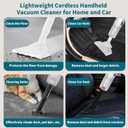 Cordless Vacuum Cleaner, Wireless Vacuum Cleaners for Home, Anti-Tangle Brush, Lightweight Vacuum for Pet Hair/Hardwood Floor/Carpet