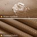 Naturoom Brown Shower Curtains Brown and White Curtains for Bathroom Ombre Waffle Curtain Tan Cloth Shower Drape Liner Taupe Earth Tone Bath Curtain Water Repellent  Brown, 72"W x 72"L (Pack of 1)