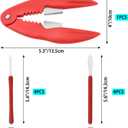Crab Crackers Tools Set, Multifunctional Crab Leg Crackers, Lobster Crackers, Seafood Crackers and Picks Set