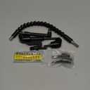 17 Pcs Flexible Drill Bit Extension 105 Degree Right Angle Drill Adapter,360 Rotatable 1/4 3/8 1/2" Impact Grade Socket Adapter Set,90 Angled Bits,Super Bit Shaft Extension Bits,Screwdriver Bit Set