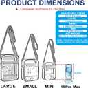 USPECLARE Clear Purse Stadium Transparent Messenger Bag Stadium Approved for Men and Women Clear CrossBody Bag